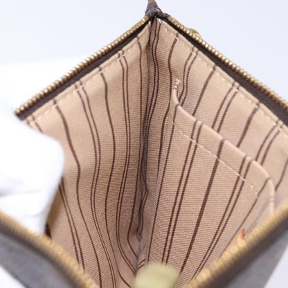 Louis Vuitton Neverfull Pochette Monogram Canvas, BROWN, CANVAS, Tote bag