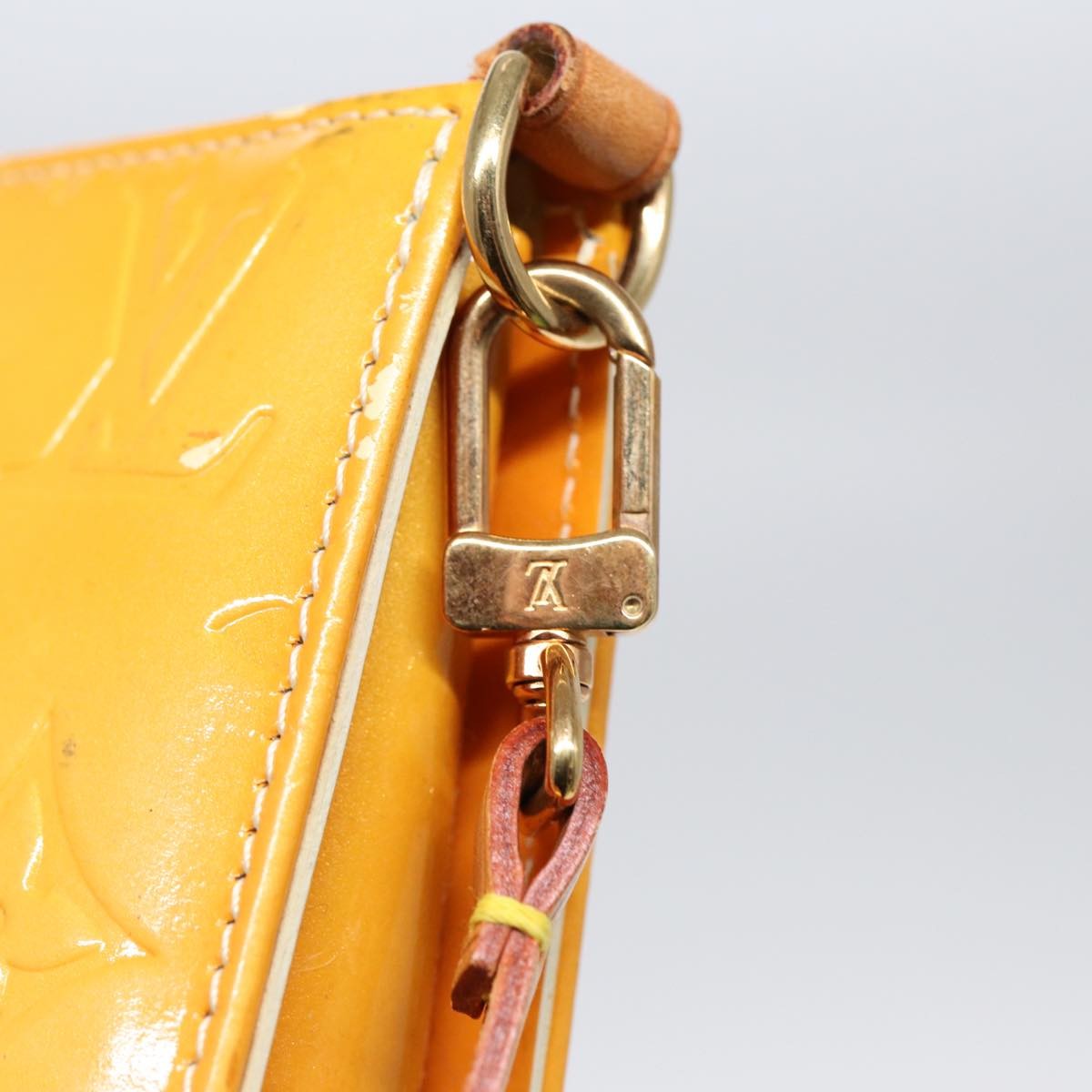 Louis Vuitton Lexington Pochette Monogram Vernis, YELLOW, PATENT_LEATHER, Clutche & pouche