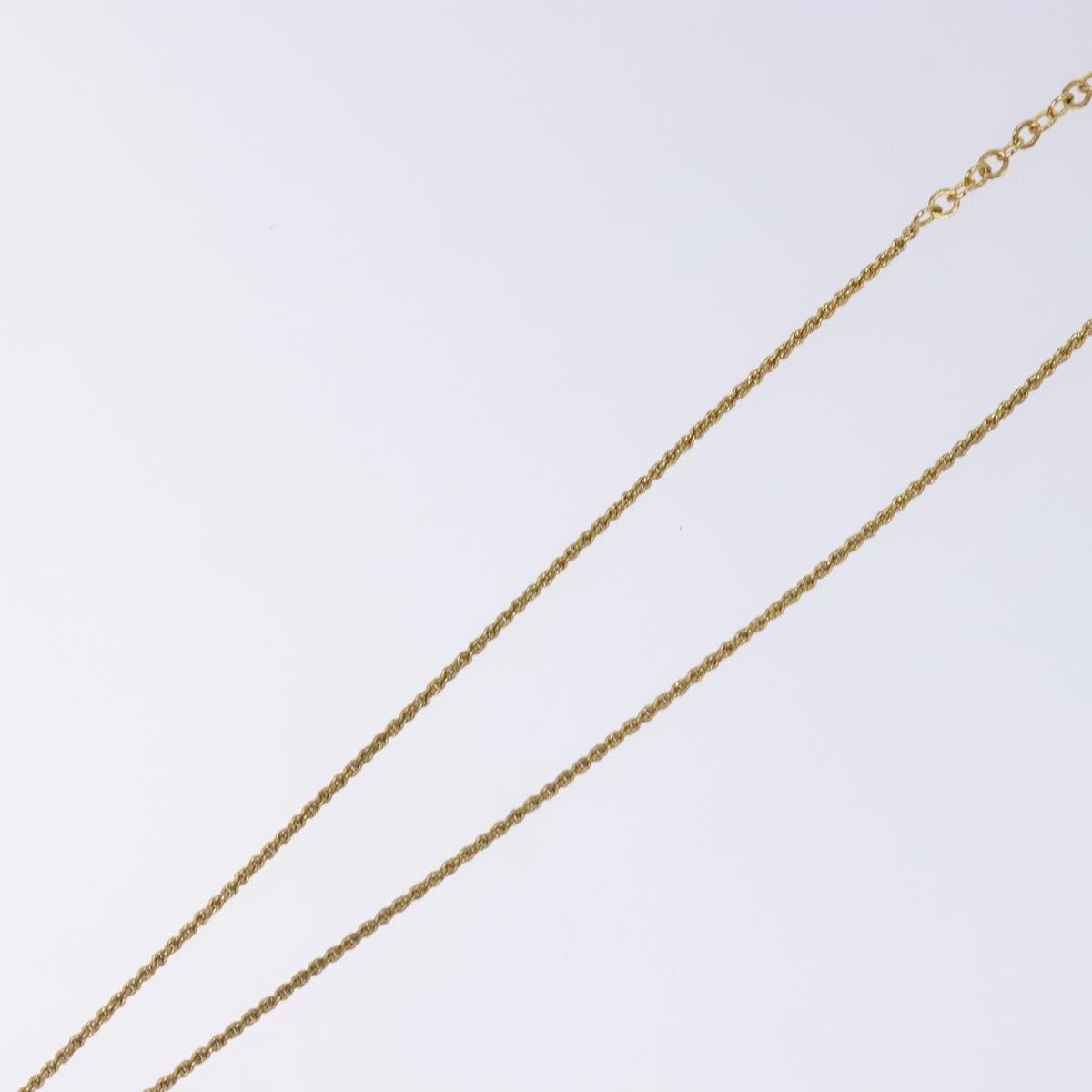 Christian Dior CD Round Pendant Necklace Metal, GOLD, METAL, Necklace