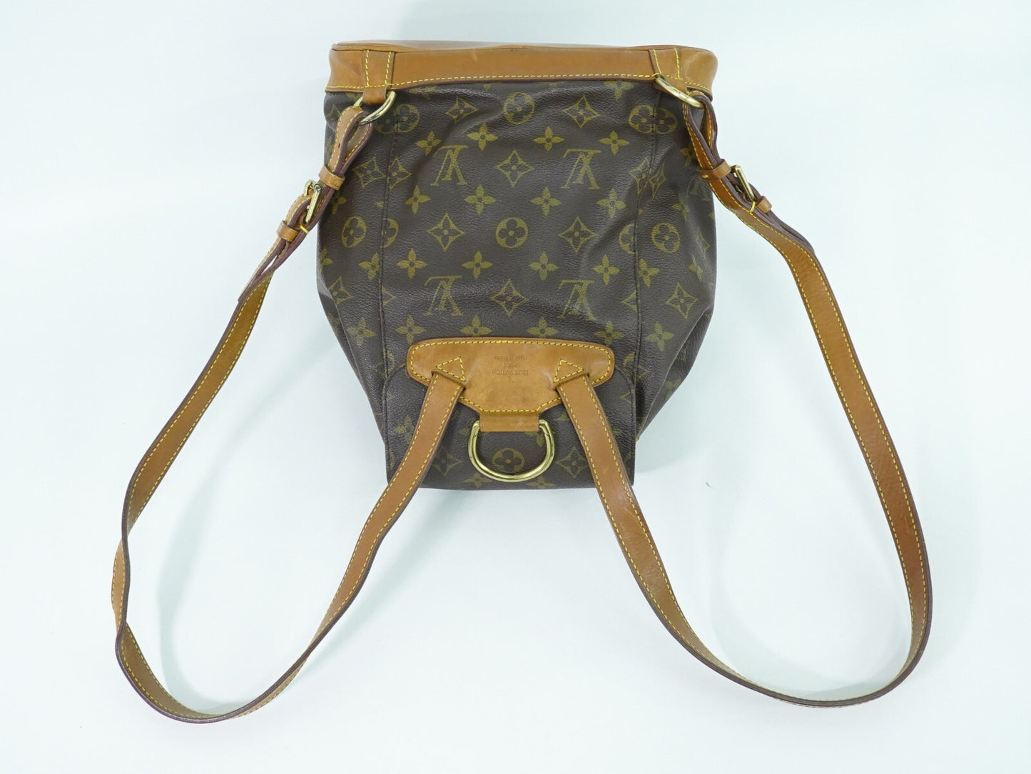 Louis Vuitton Vintage Montsouris Backpack Monogram Canvas, BROWN, CANVAS, Backpack