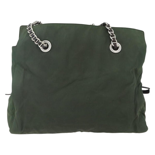 Prada Re-Edition 1995 Chain Tote Quilted Re-Nylon, KHAKI, NYLON, Shoulder bag