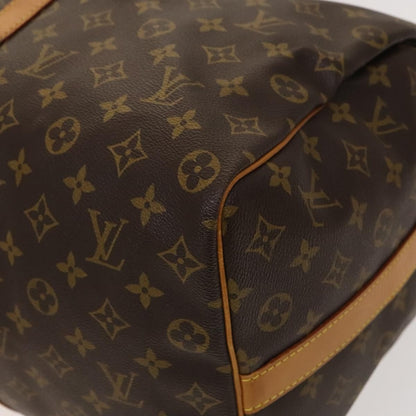 Louis Vuitton Keepall Bandouliere Bag Monogram Canvas, BROWN, CANVAS, Travel bag
