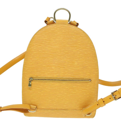 Louis Vuitton Mabillon Backpack Epi Leather, YELLOW, LEATHER, Backpack