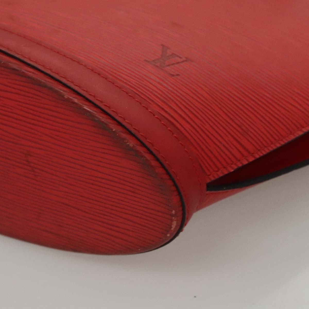 Louis Vuitton Saint Jacques Handbag Epi Leather, RED, LEATHER, Shoulder bag