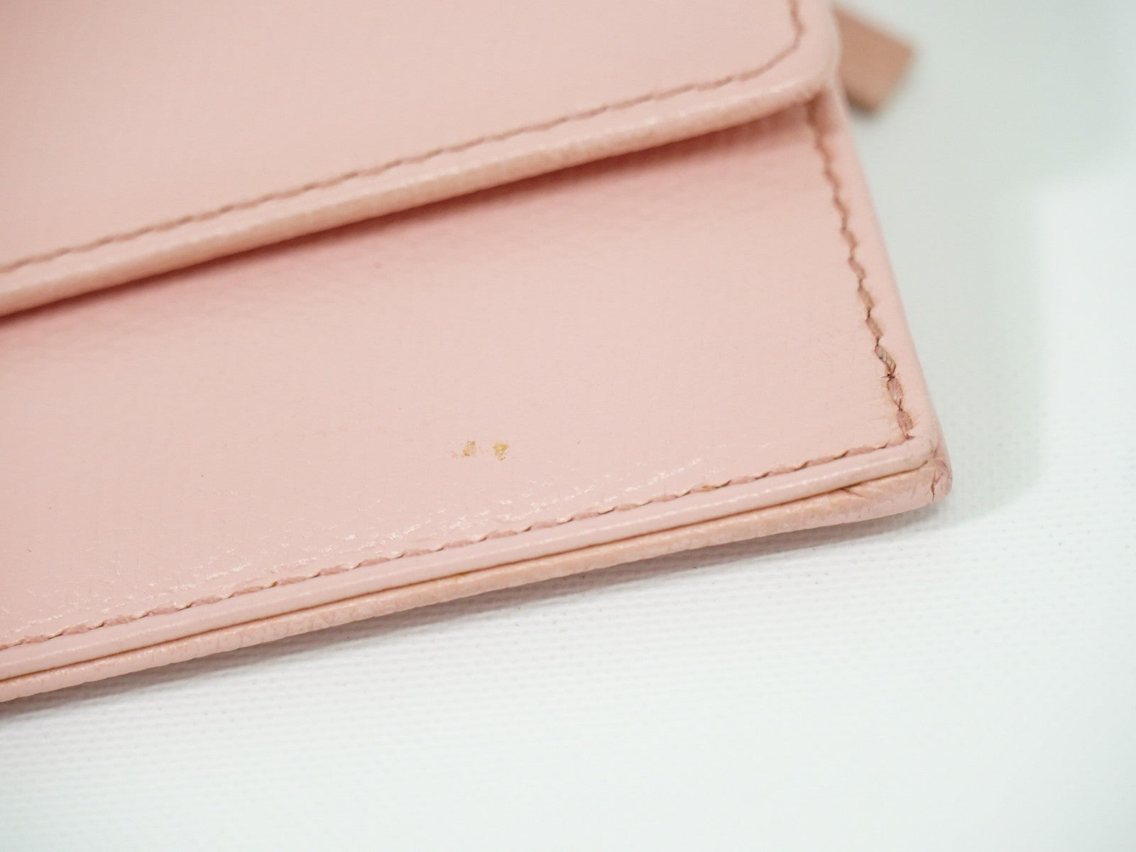 Chanel Coco bouton wallet Leather, PINK, LEATHER, Wallets