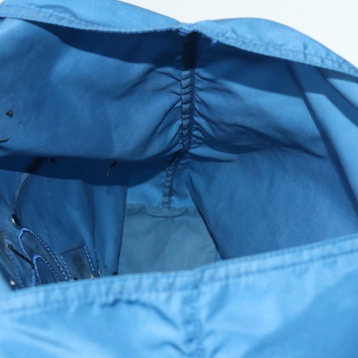 Prada Robot Open Tote Tessuto, BLUE, NYLON, Tote bag