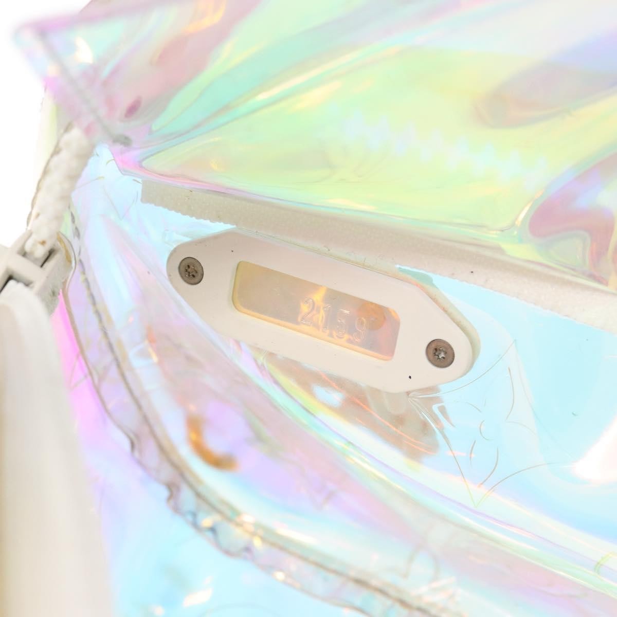 Louis Vuitton Pochette Volga Limited Edition Monogram Prism PVC, SILVER, PVC, Clutche & pouche