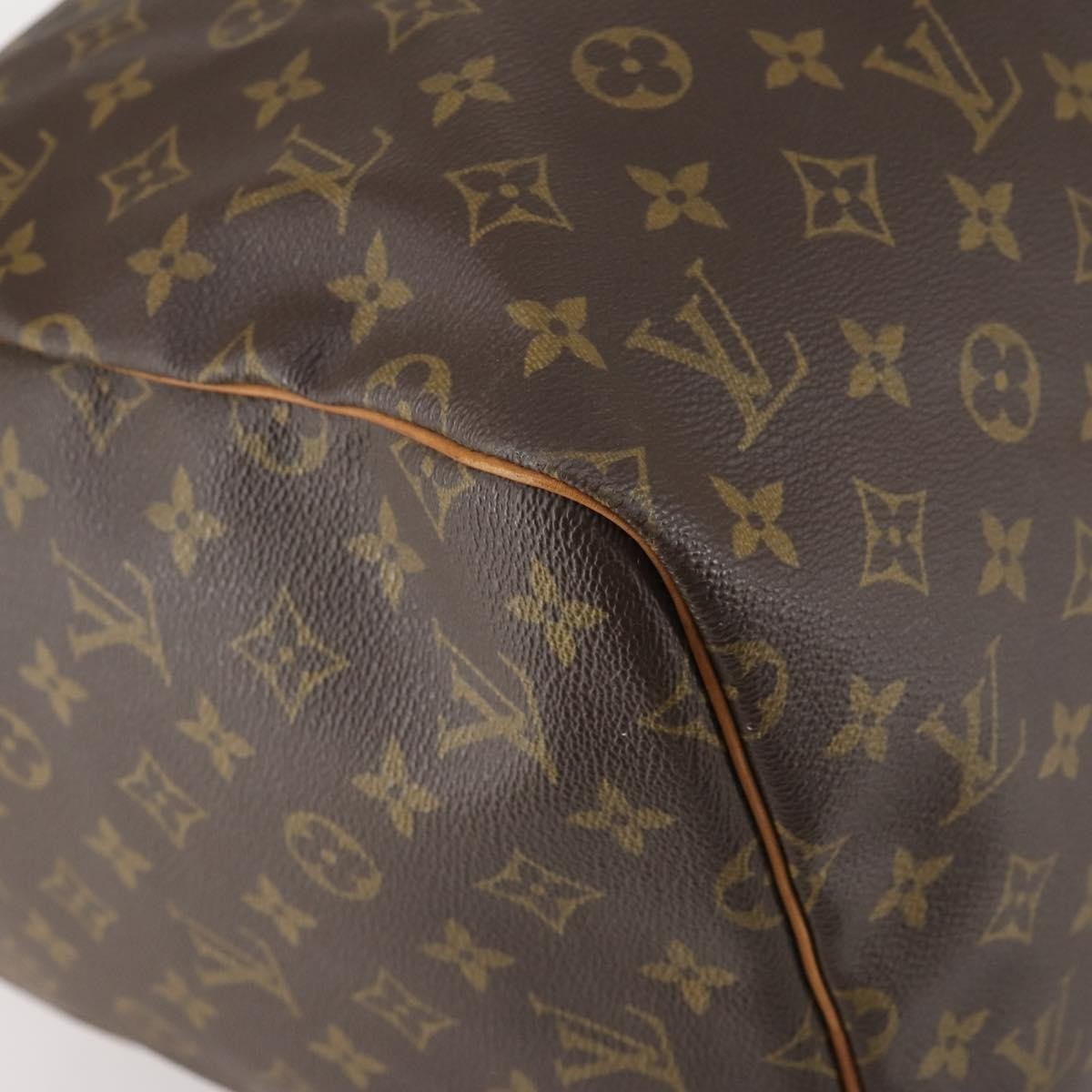 Louis Vuitton Keepall Bag Monogram Canvas, BROWN, CANVAS, Travel bag