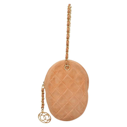 Chanel Vintage Clutch Suede, Orange, Suede, Clutch