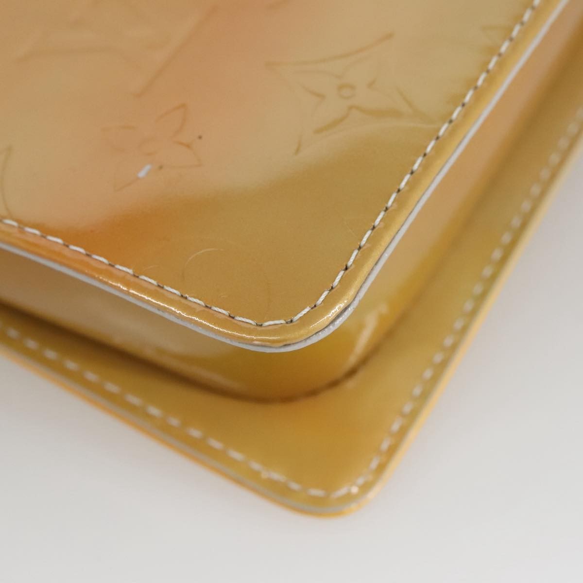 Louis Vuitton Pochette Mott Patent leather, YELLOW, PATENT_LEATHER, Clutche & pouche