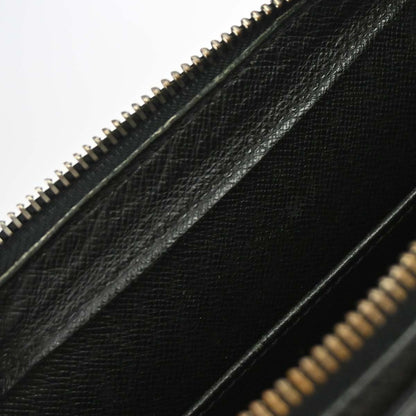 Louis Vuitton Pochette Baikal Clutch Taiga Leather, Black, Leather, Clutch