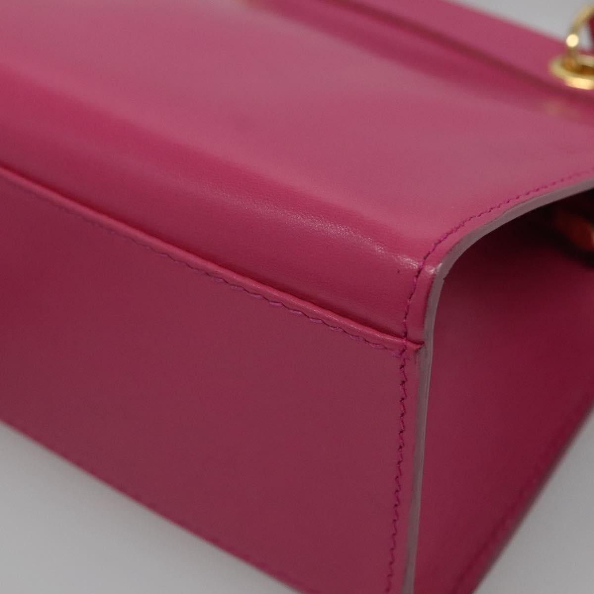 Celine Handbag Leather, PINK, LEATHER, Handbag