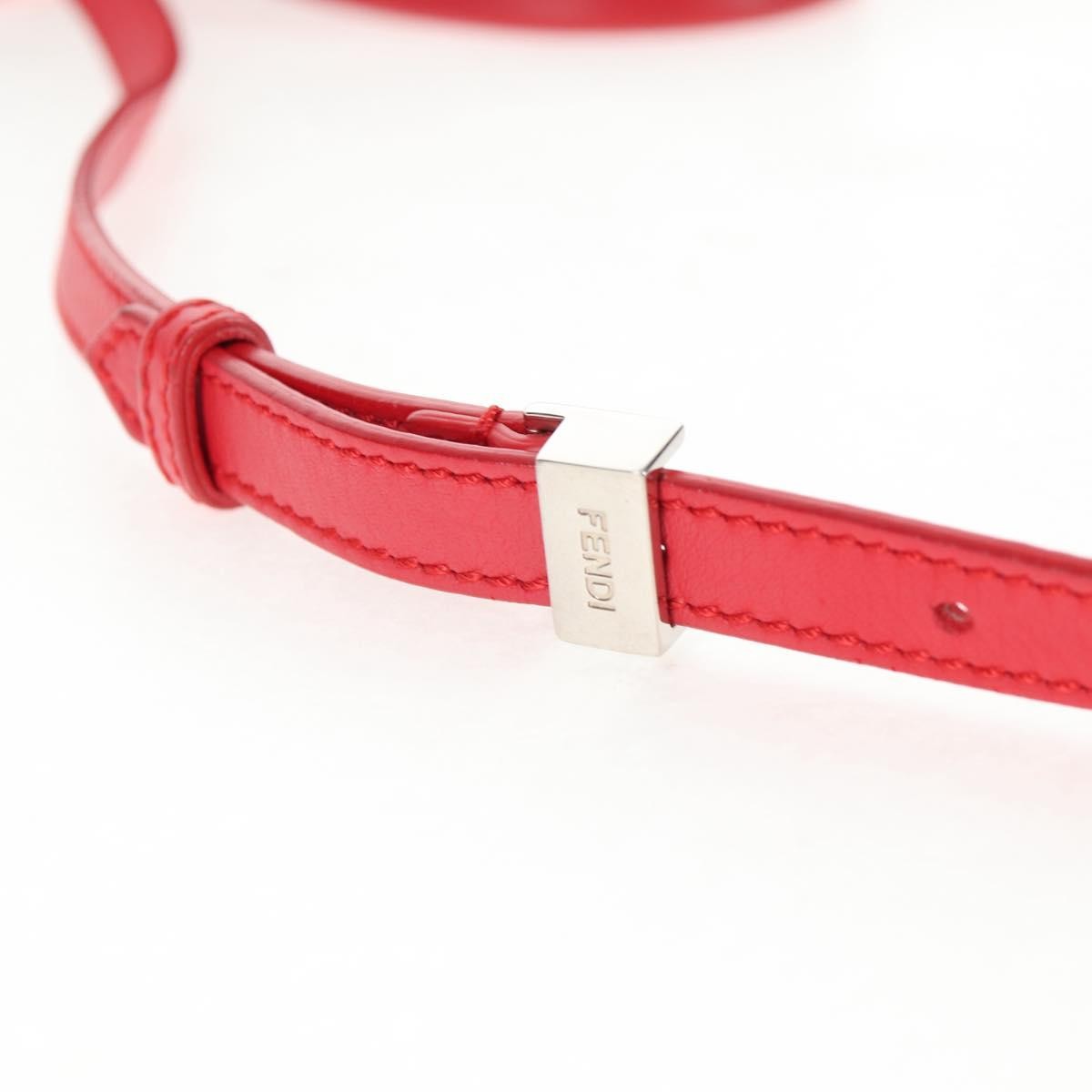 Fendi 2Jours Bag Leather, RED, LEATHER, Handbag