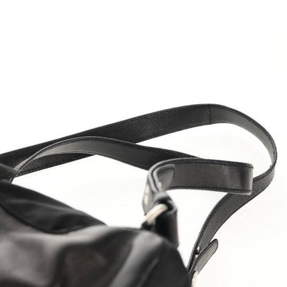 Prada Buckle Backpack Quilted Tessuto, BLACK, NYLON, Backpack