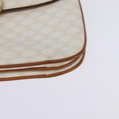 Celine Macadam Shoulder Bag PVC Leather, WHITE, CANVAS, Shoulder bag