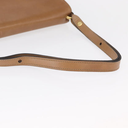 Christian Dior Vintage Shoulder Bag Leather, BROWN, LEATHER, Shoulder bag