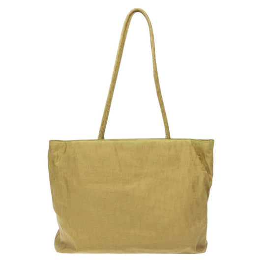 Christian Dior Vintage Trotter Open Tote Diorissimo Canvas, YELLOW, CANVAS, Tote bag