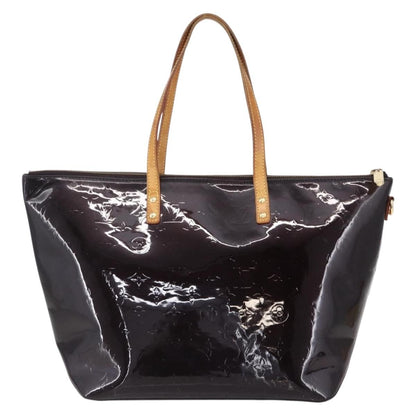 Louis Vuitton Bellevue Handbag Monogram Vernis, PURPLE, PATENT_LEATHER, Tote bag