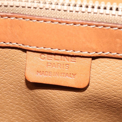 Celine Vintage Convertible Top Handle Bag Macadam Coated Canvas, BEIGE, CANVAS, Handbag