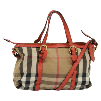 Burberry Bridle House Salisbury Tote Nova Check Canvas, BEIGE, CANVAS, Tote bag