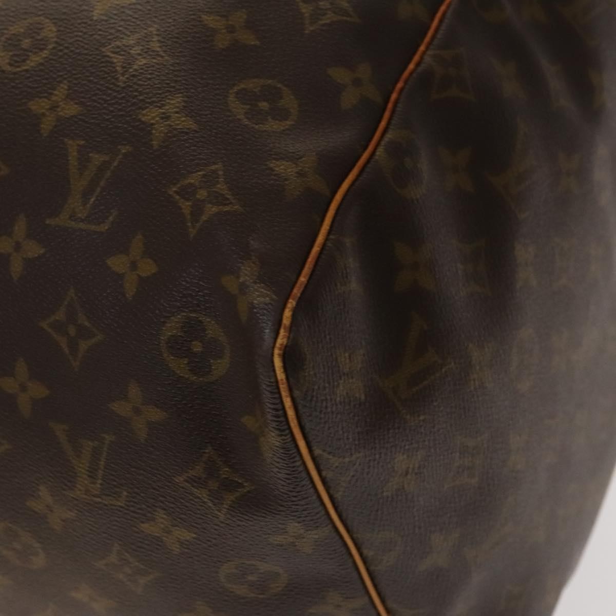 Louis Vuitton Keepall Bag Monogram Canvas, BROWN, CANVAS, Travel bag