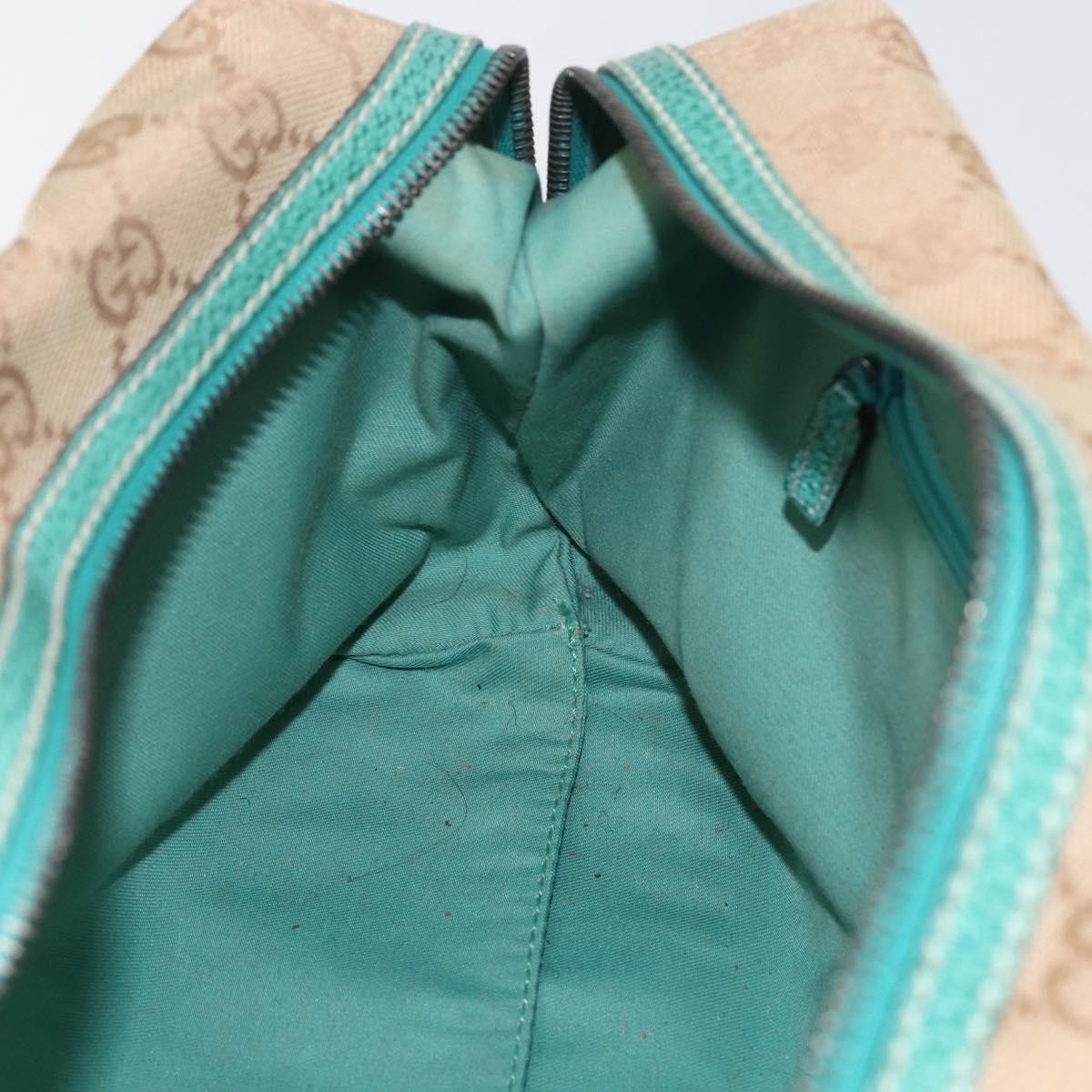 Gucci Vintage Zip Boston Bag GG Canvas, BEIGE, CANVAS, Handbag