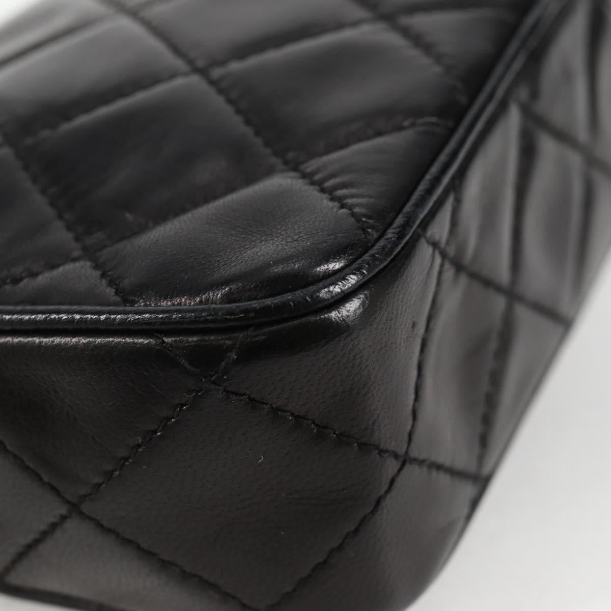 Chanel Camera CC Tassel Bag Leather, BLACK, LEATHER, Clutche & pouche