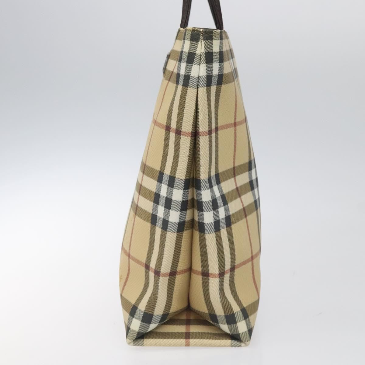 Burberry Nova Check Tote canvas check pattern, BEIGE, PVC, Tote bag