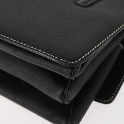 Salvatore Ferragamo Flap Shoulder Bag Leather, BLACK, LEATHER, Shoulder bag