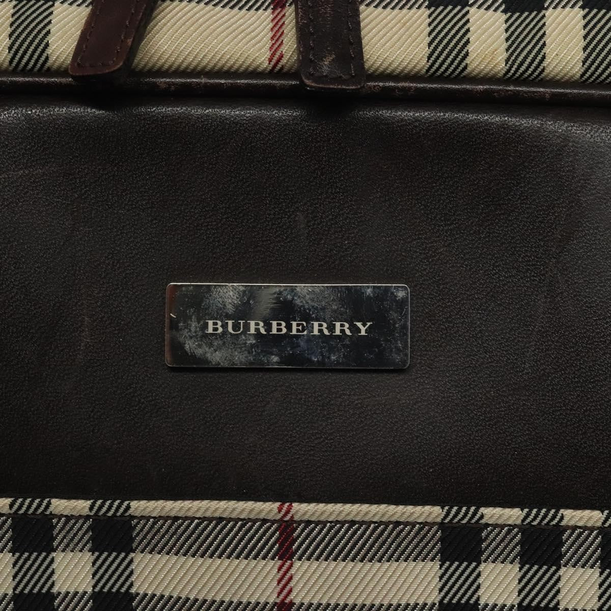 Burberry Nova Check Bowling Bag Canvas, BEIGE, NYLON, Bag