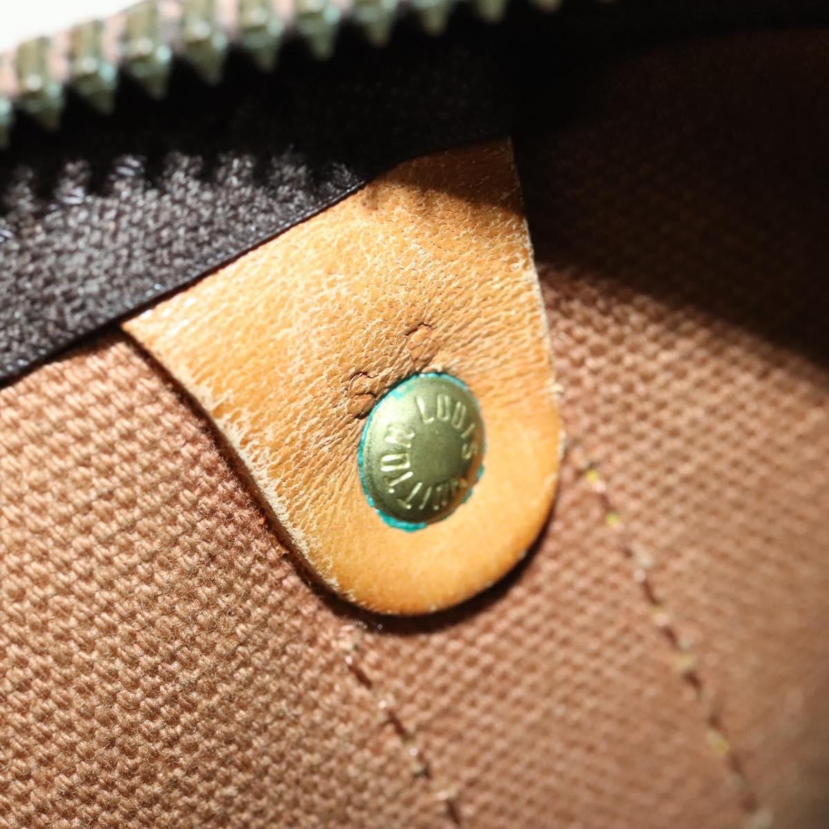 Louis Vuitton Keepall Bag Monogram Canvas, BROWN, CANVAS, Travel bag