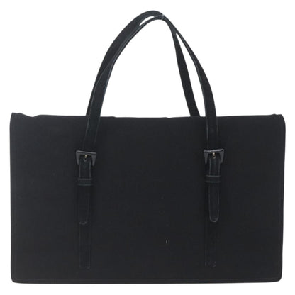 Prada Vintage Handbag Cotton, BLACK, COTTON, Handbag