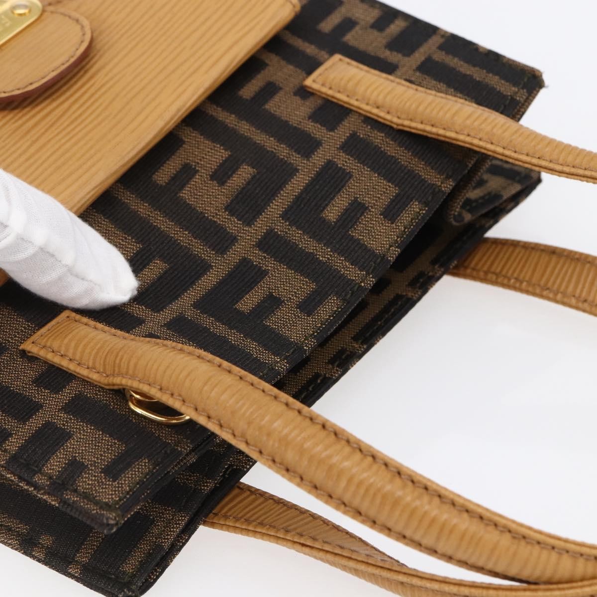 Fendi Vintage Top Handle Bag Zucca canvas, BROWN, CANVAS, Handbag