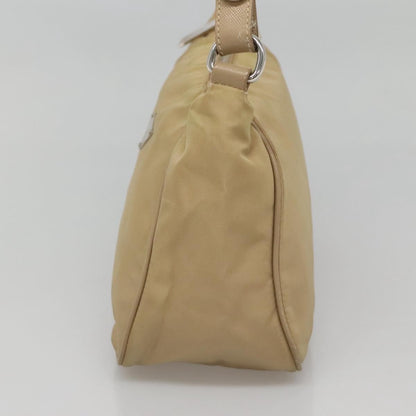 Prada Hobo Tessuto, BEIGE, NYLON, Shoulder bag