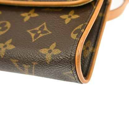 Louis Vuitton Florentine Waist Bag Monogram Canvas, BROWN, CANVAS, Clutche & pouche