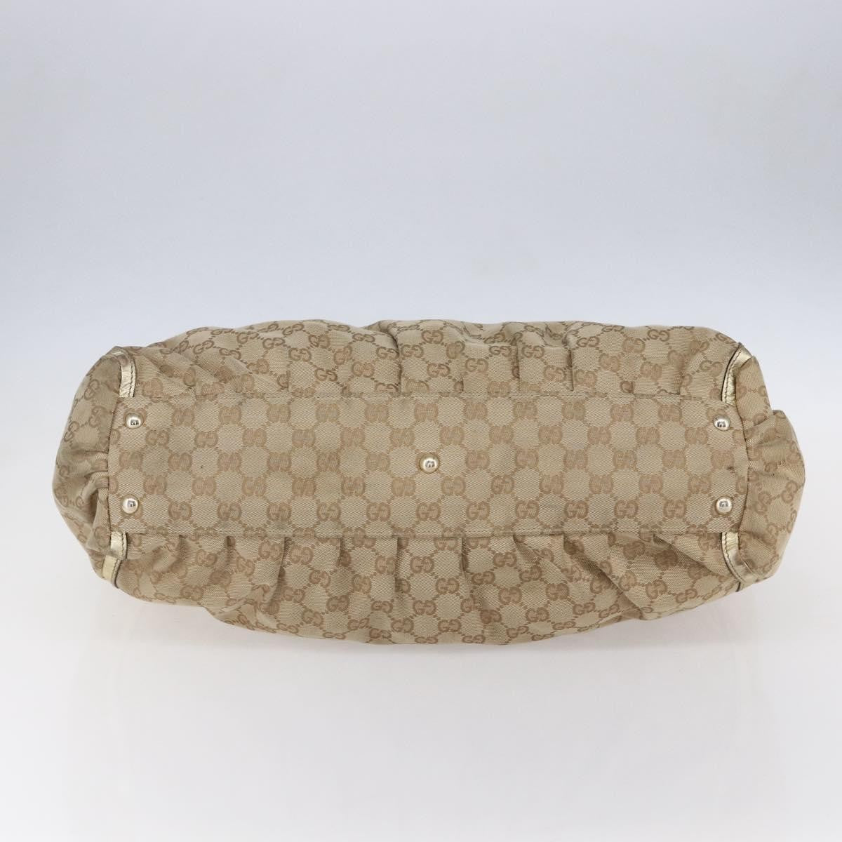 Gucci D-Ring Shoulder Bag GG Canvas, BEIGE, CANVAS, Tote bag