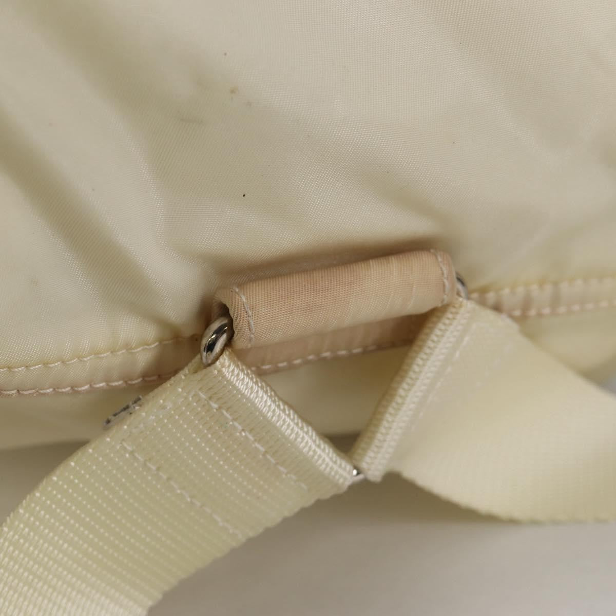 Prada Front Pocket Buckle Backpack Nylon, ECRU, NYLON, Backpack