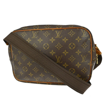 Louis Vuitton Reporter Bag Monogram Canvas, BROWN, CANVAS, Shoulder bag