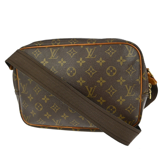 Louis Vuitton Reporter Bag Monogram Canvas, BROWN, CANVAS, Shoulder bag