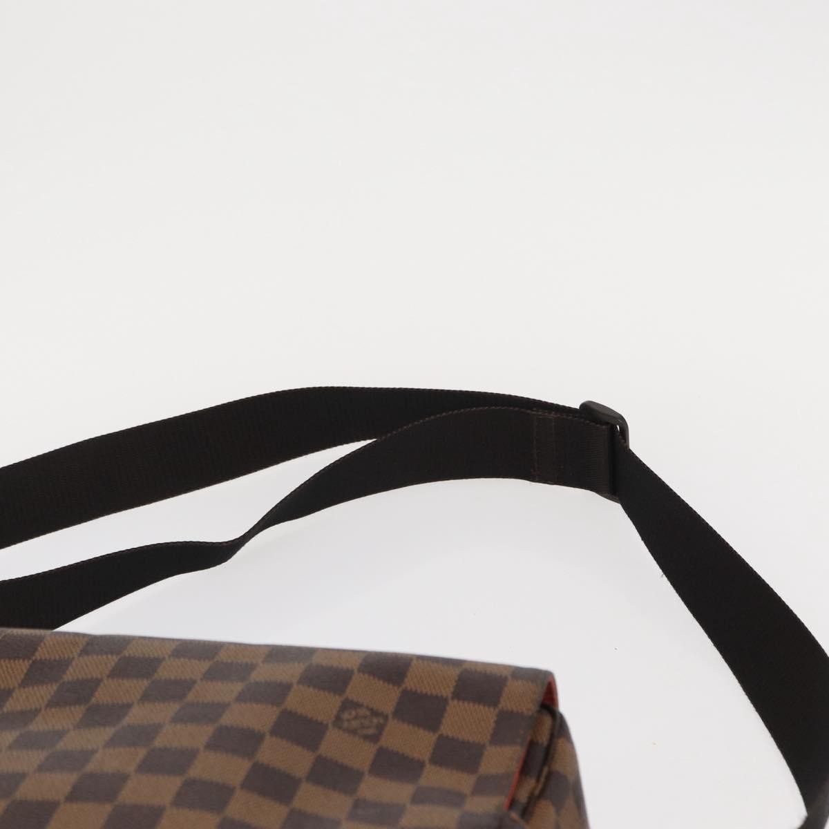 Louis Vuitton Naviglio Handbag Damier, BROWN, CANVAS, Shoulder bag