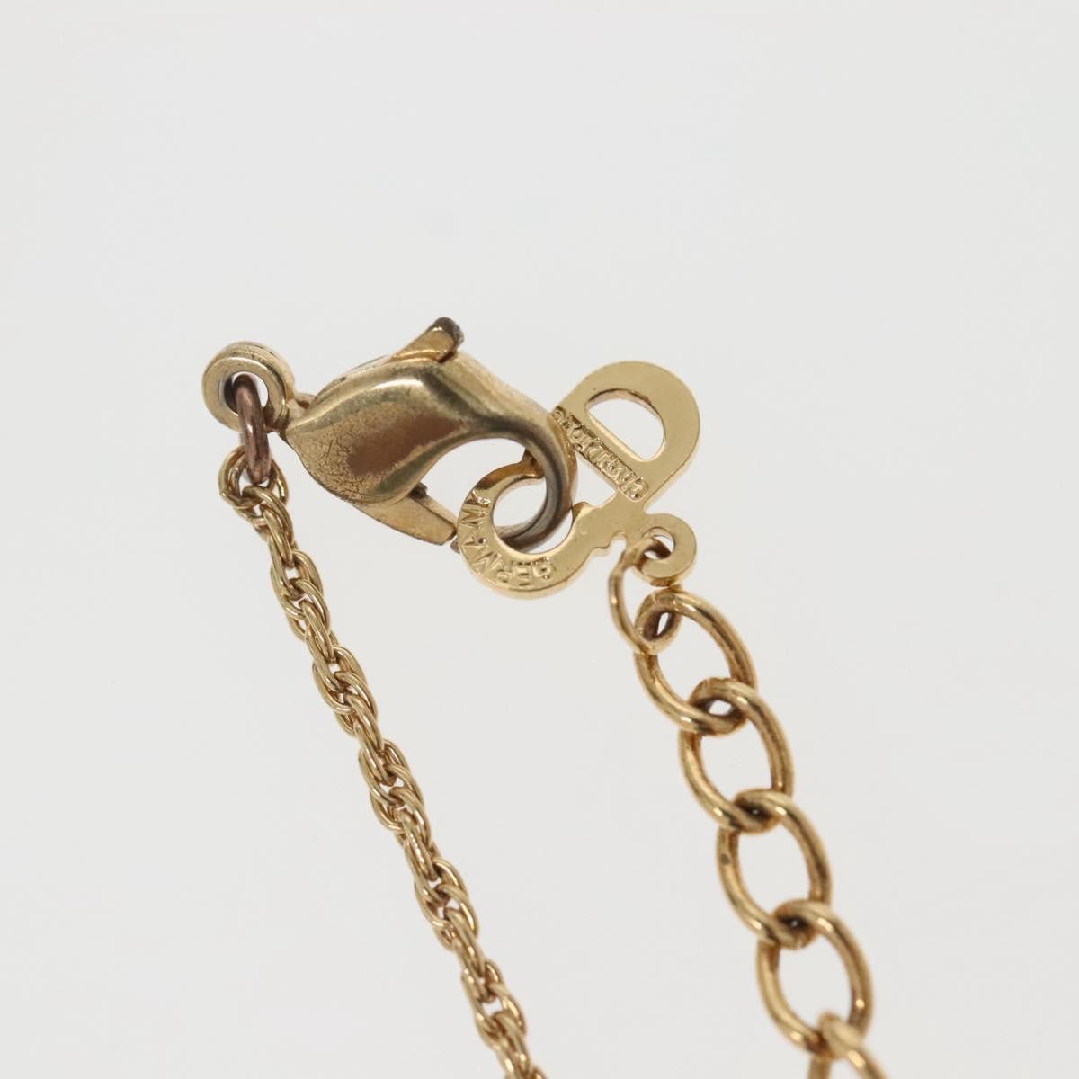 Christian Dior CD Round Pendant Necklace Metal, GOLD, METAL, Necklace