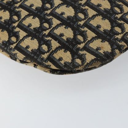 Christian Dior Vintage Trotter Shoulder Bag Canvas, NAVY, CANVAS, Shoulder bag