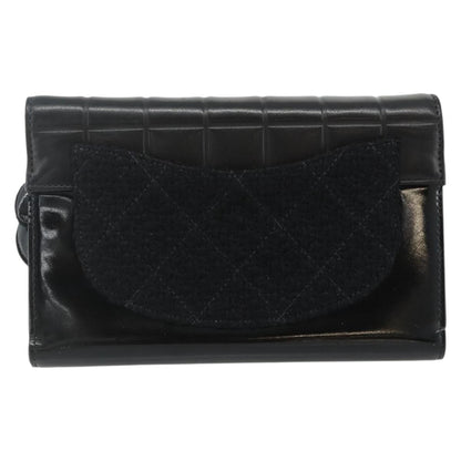 Chanel Flap Clutch Leather, Black, Leather, Clutch