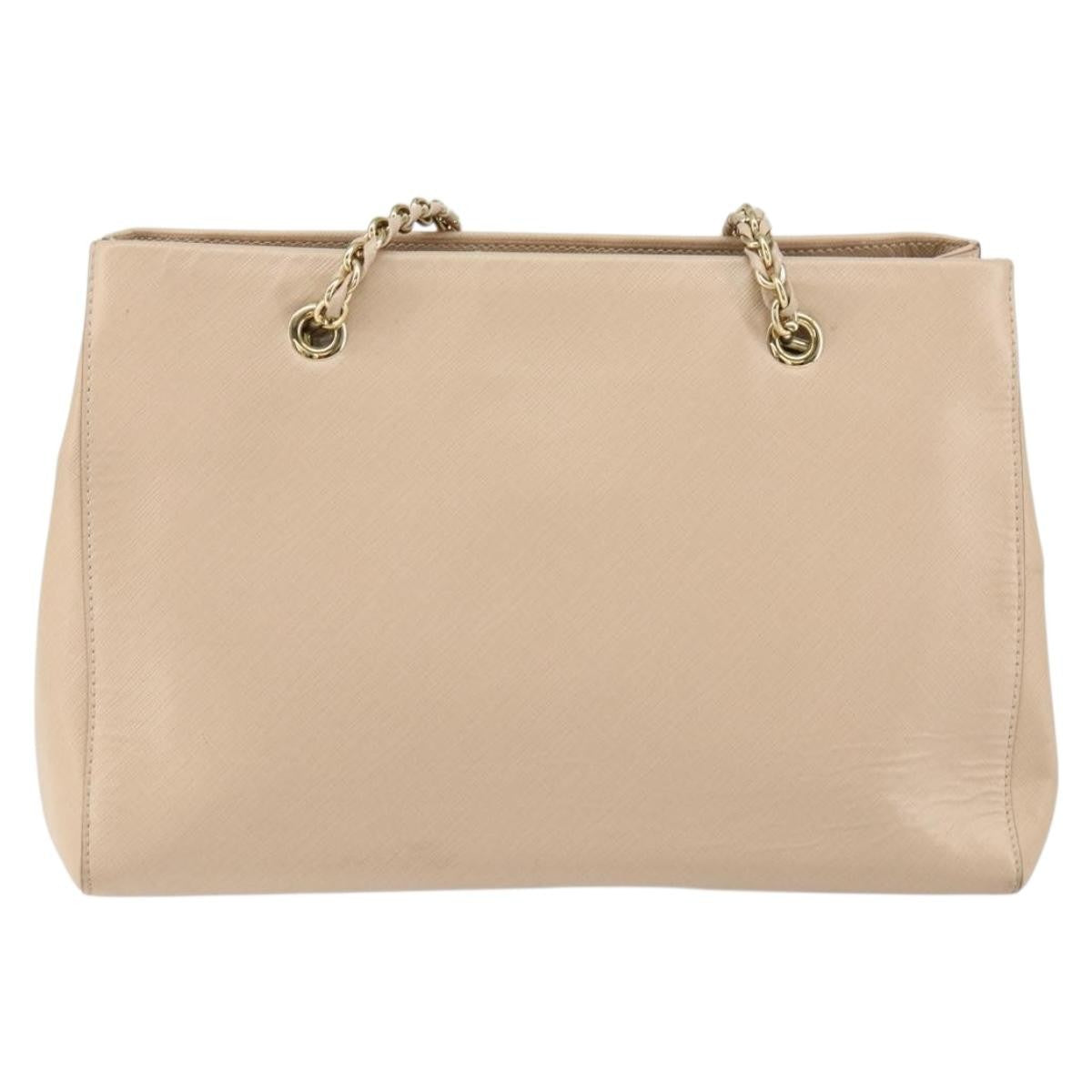 Salvatore Ferragamo Vala Shoulder Bag Leather, BEIGE, LEATHER, Shoulder bag