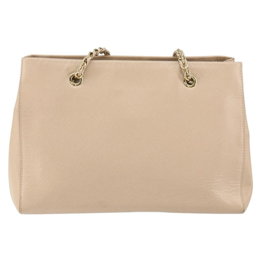 Salvatore Ferragamo Vala Shoulder Bag Leather, BEIGE, LEATHER, Shoulder bag