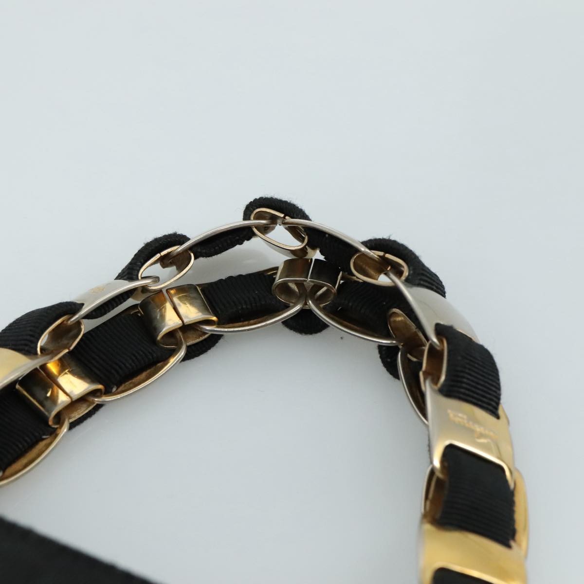 Salvatore Ferragamo Vala Handbag Canvas, BLACK, CANVAS, Handbag