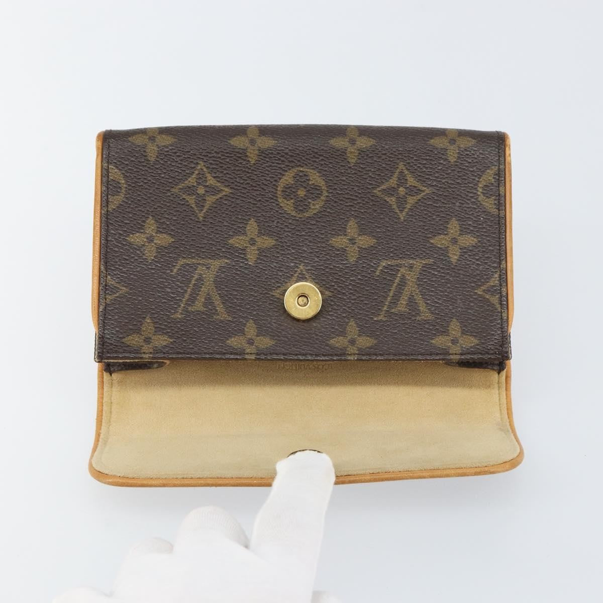 Louis Vuitton Florentine Waist Bag Monogram Canvas, BROWN, CANVAS, Clutche & pouche