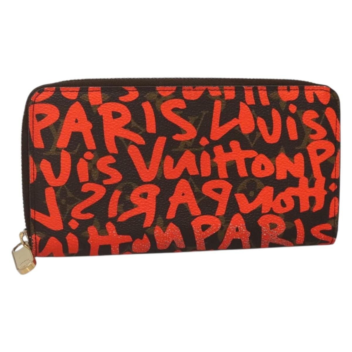 Louis Vuitton Zippy Wallet NM Monogram Graffiti, ORANGE, CANVAS, Wallets