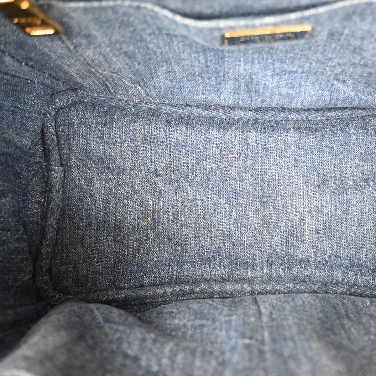 Prada Canapa Convertible Tote Denim, BLUE, DENIM_JEANS, Tote bag