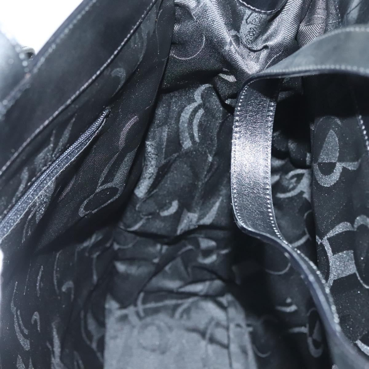 Salvatore Ferragamo Vintage Tote bag Canvas, BLACK, CANVAS, Tote bag